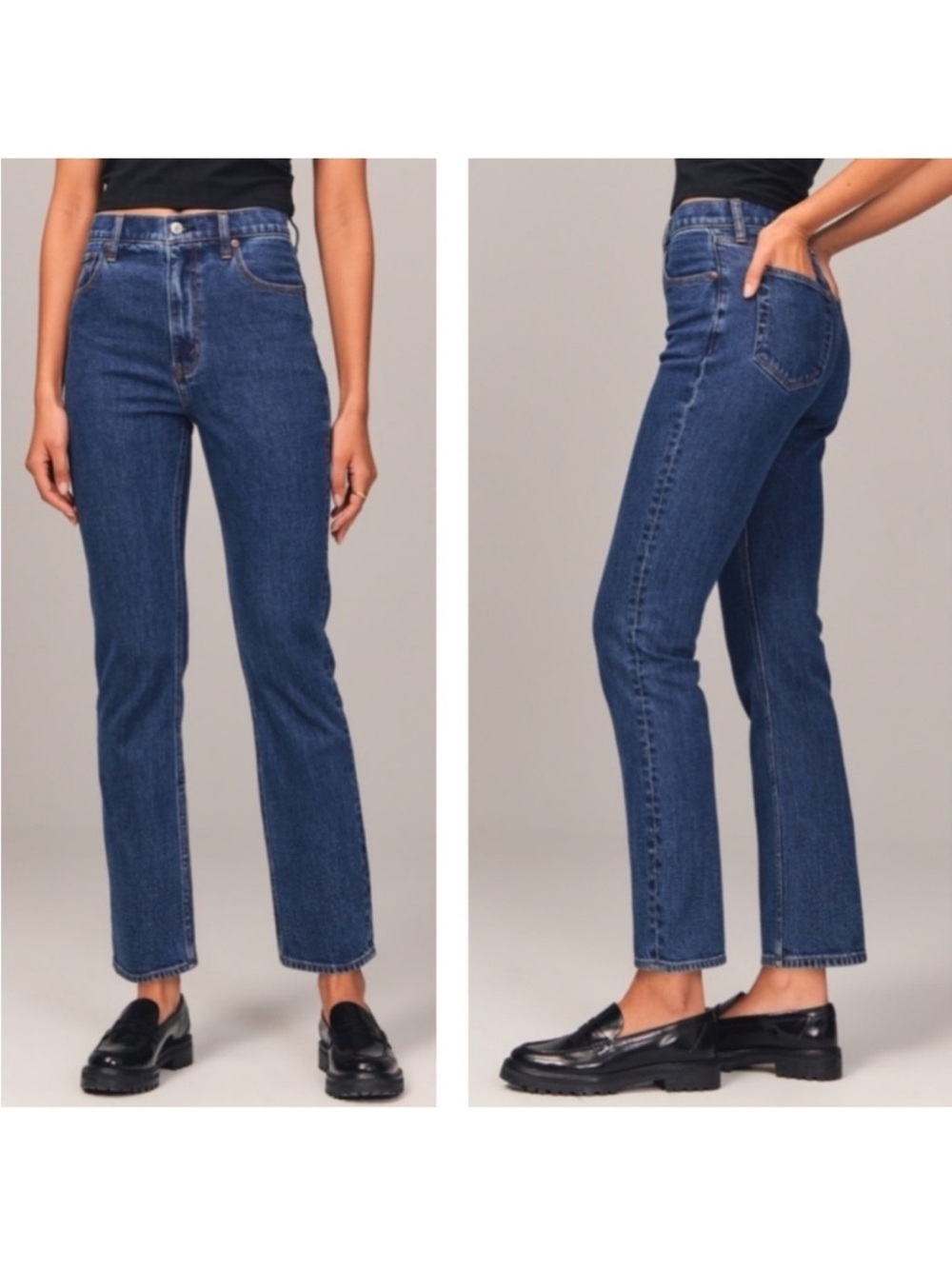 Abercrombie & Fitch The Ankle Straight Ultra High Rise Jeans Size 28
